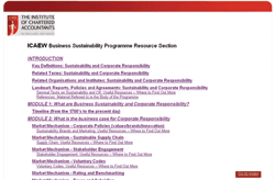 Business Sustainability Programme resource section