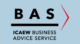 The words 'BAS - ICAEW Business Advice Service'