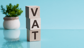 Building blocks with VAT written on them