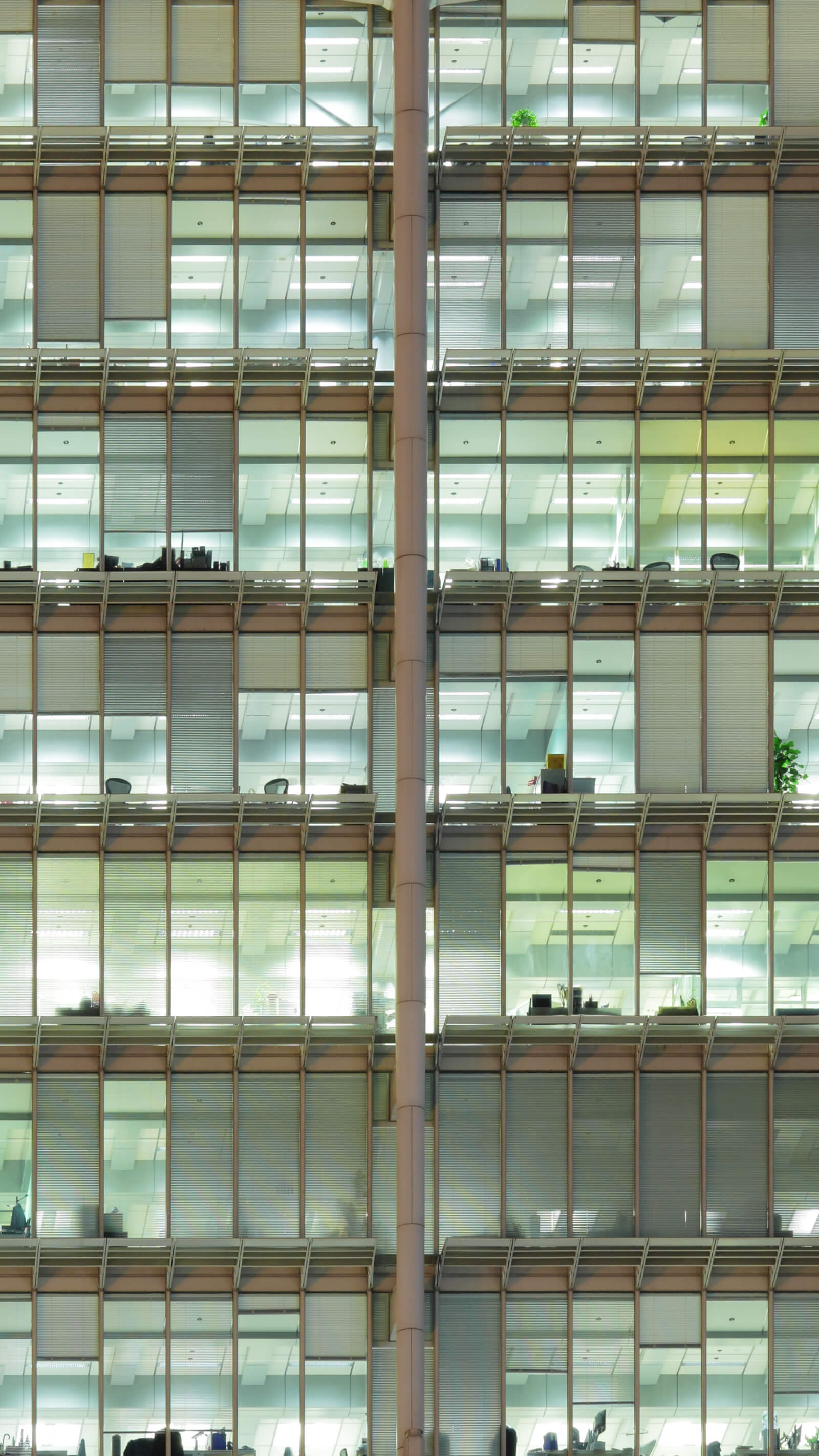 Office building at night