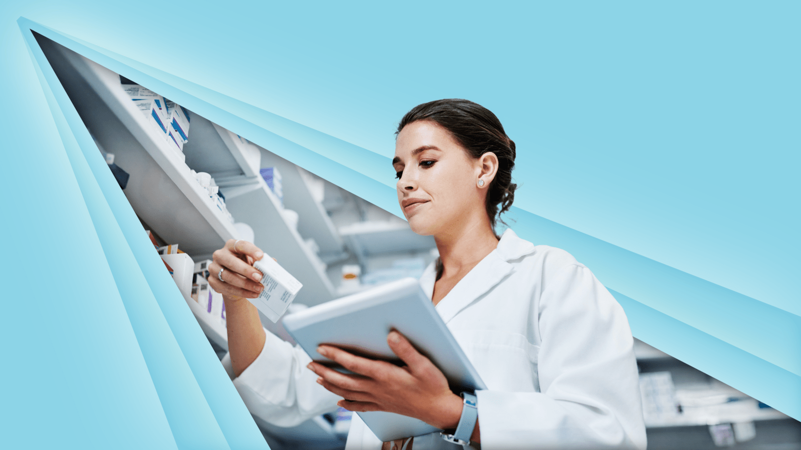 Medical staff holding a stack of papers