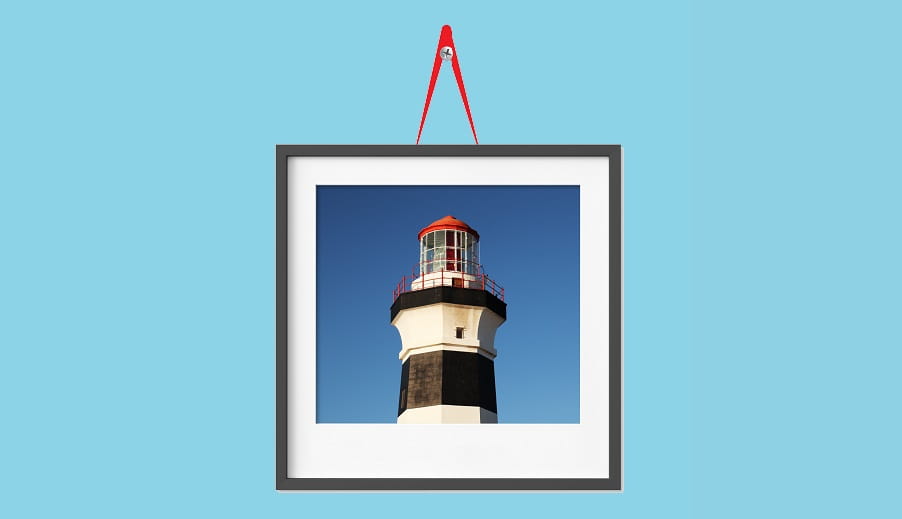 Graphic of a lighthouse