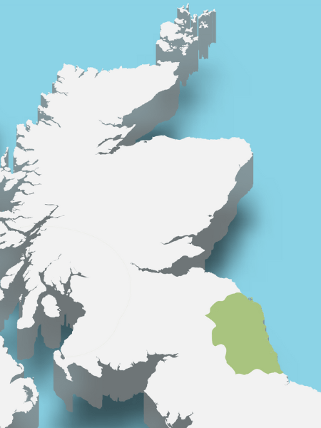 Image highlighting the Scottish coastline