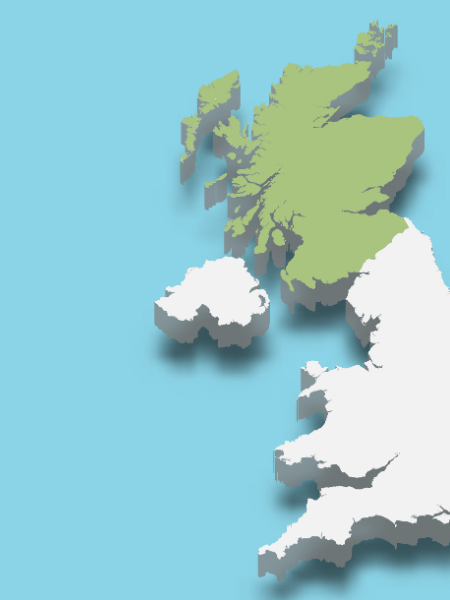 Image highlighting the Scottish coastline