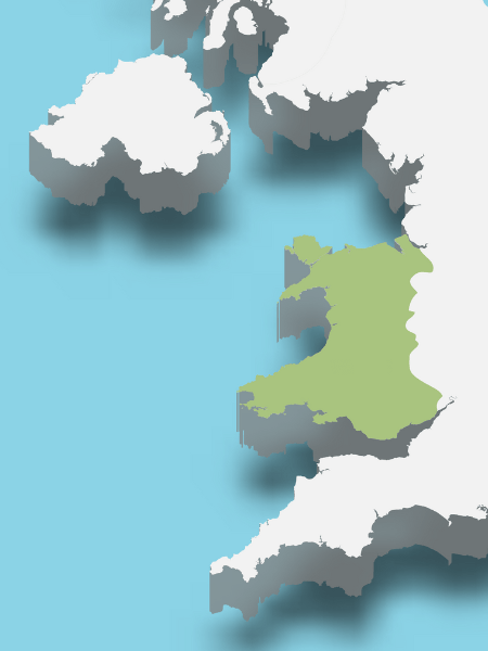 Image highlighting the Welsh coastline