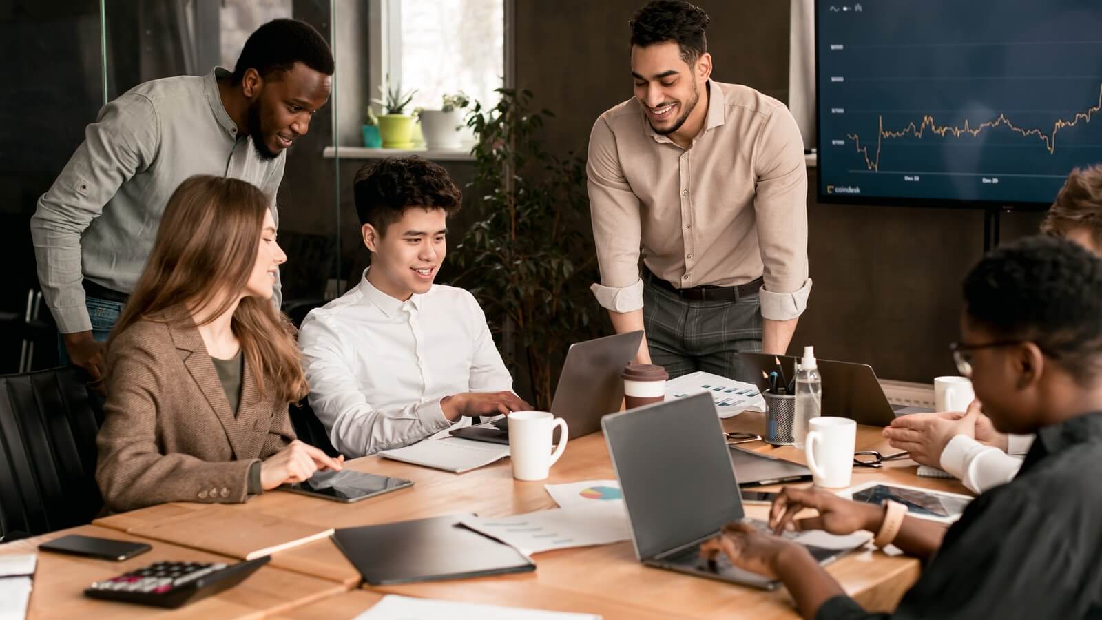 People talking - business meeting
