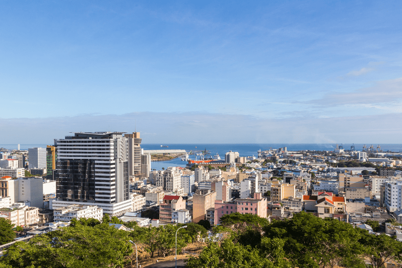 Mauritius skyline
