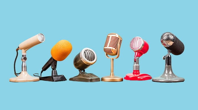 An array of microphones