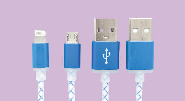USB leads with different connections