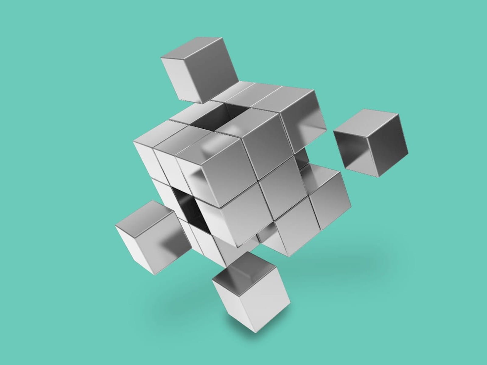 Monochromatic Rubik's cube