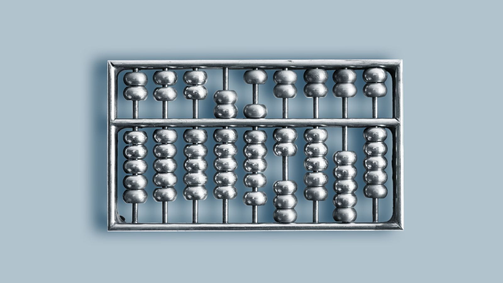 Silver abacus