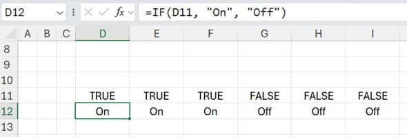 Excel spreadsheet screenshot