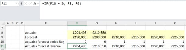 Excel spreadsheet screenshot