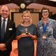 Rt Hon Justine Greening collecting the ICAEW Outstanding Achievement Award