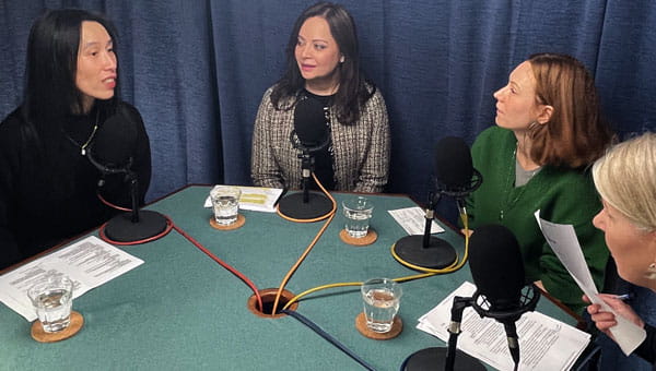 Polly Tsang, Shermeen Kazmi,  Jessica Caws and Philippa Lamb 