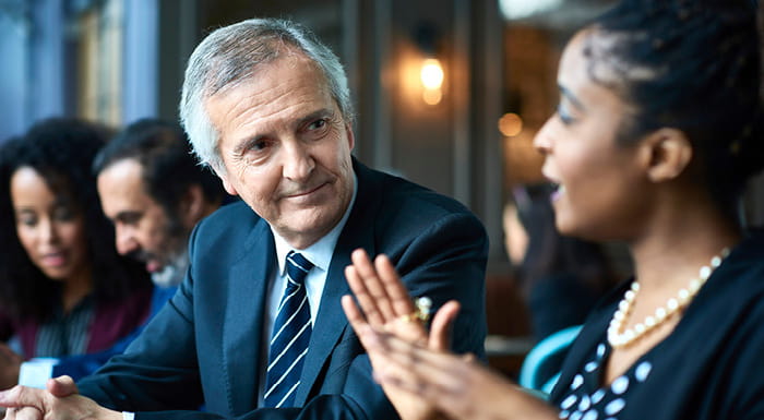 ICAEW Insights Future of Boards CEO old man meeting business leader scenario planning