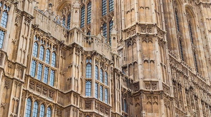 Detail of the Houses of Parliament