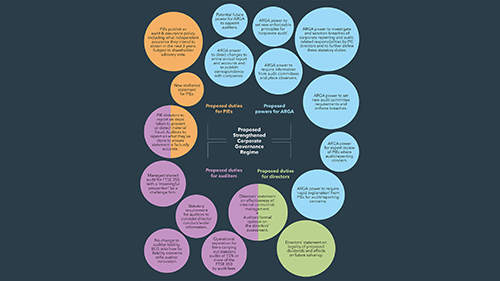 Spider diagram illustrating the proposed strengthened corporate governance regime