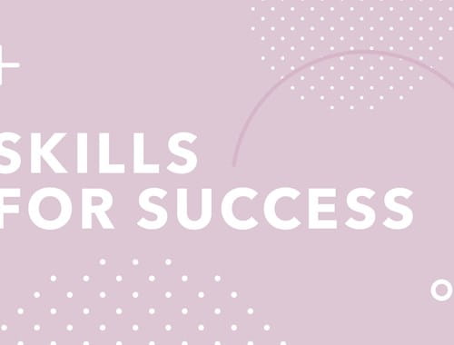 Graphic supporting Skills for success series