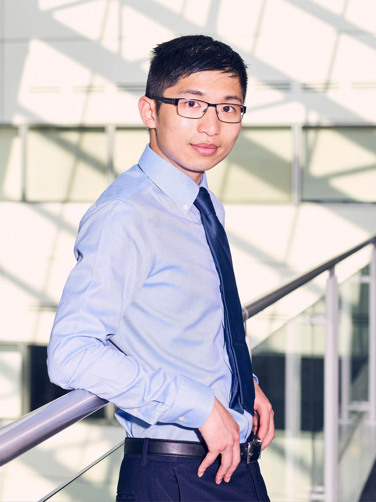 ICAEW Student Insights membership journey Chris Chung young man glasses shirt tie ACA