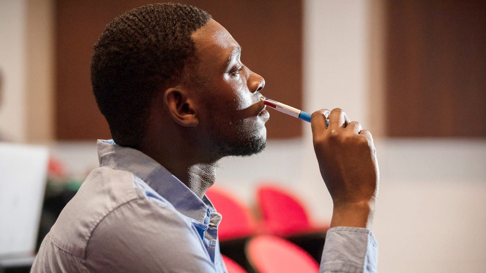ICAEW Students resilience young black man student pen studying