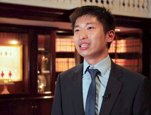 Chris Chung ACA student ICAEW Chartered Accountant new members ceremony