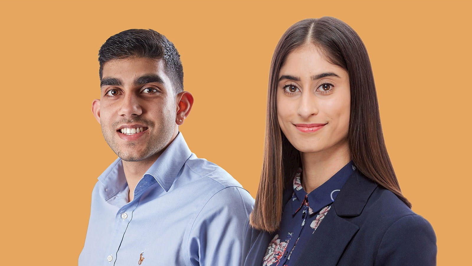 ICAEW student council Jas Rayat vice chair, Bejay Mistry, president MCASS