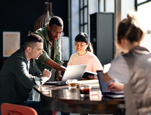 Group of people at a table
