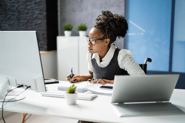 Female professional at work