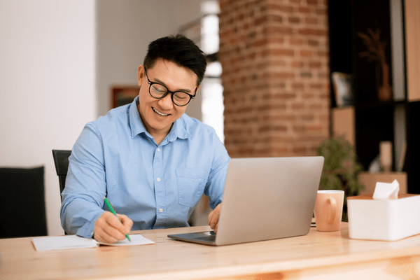 Man with laptop