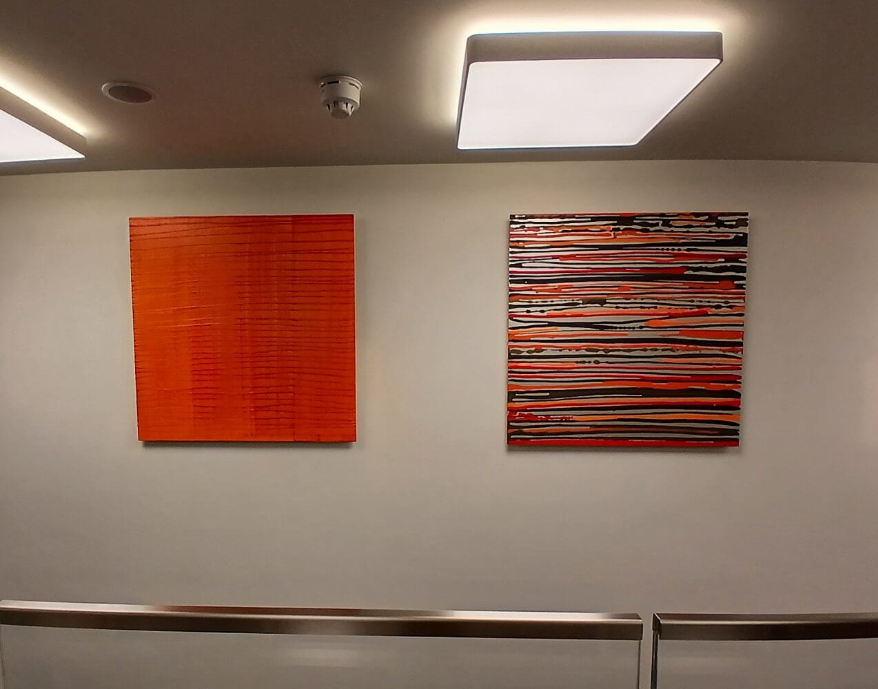 Two paintings by Julia Brooker