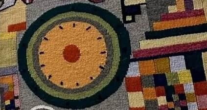 The tapestry 'A perspective on innovation', 1981 by Eduardo Paolozzi