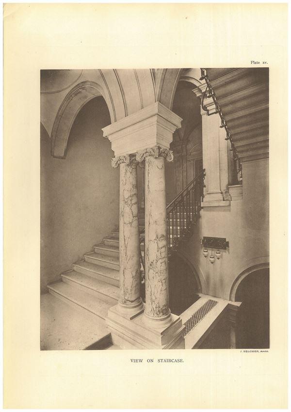 View on staircase, Chartered Accountants Hall