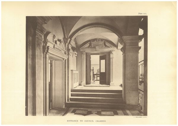 Entrance to main reception room (formerly the Council Chamber), Chartered Accountants Hall