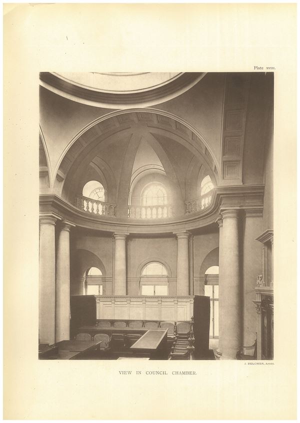 View in the main reception room (formerly the Council Chamber), Chartered Accountants Hall