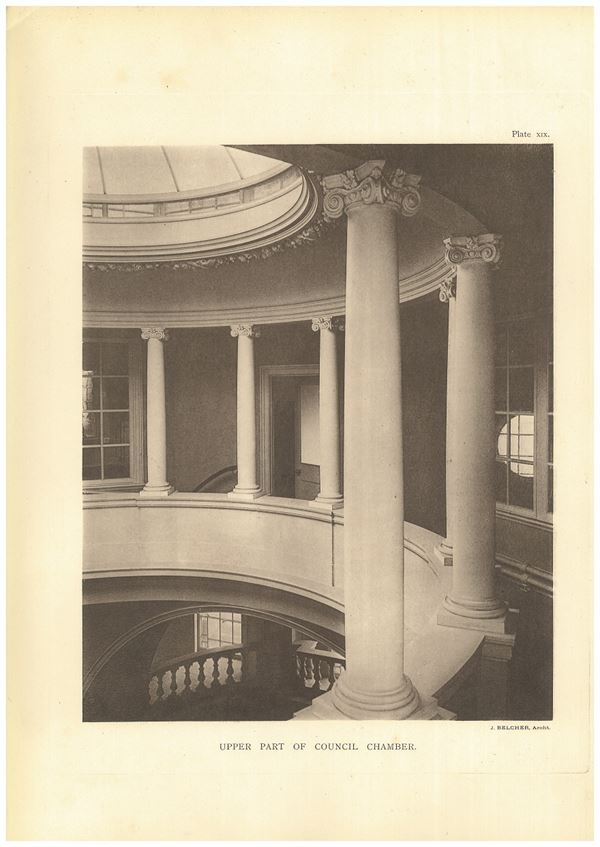 View in the upper part of the main reception room (formerly the Council Chamber), Chartered Accountants Hall