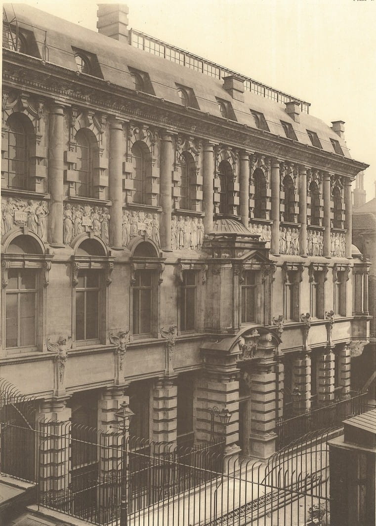 Front of Chartered Accountants Hall, Moorgate Place
