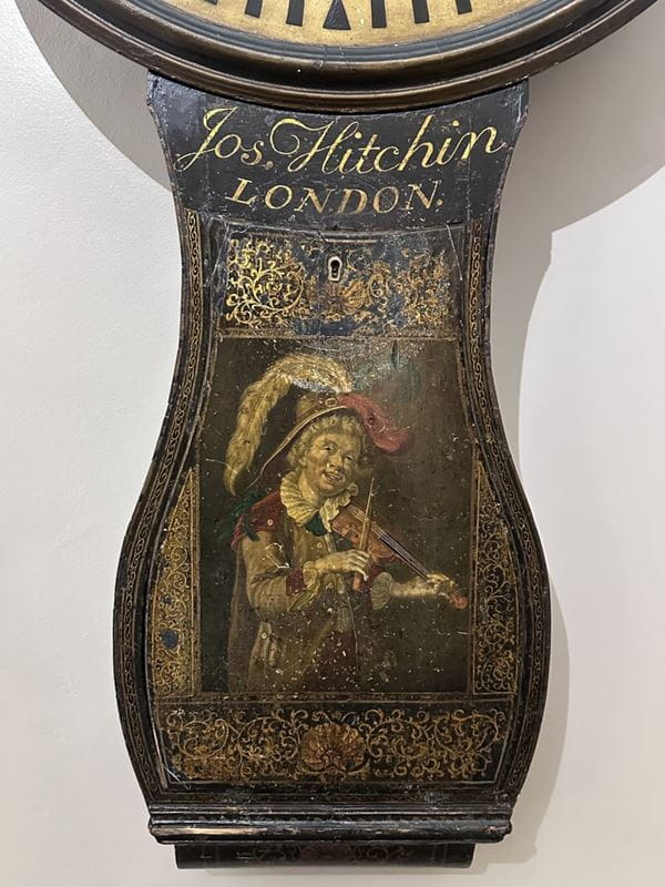 Photograph showing the print of a fiddler on ICAEW’s Act of Parliament clock.