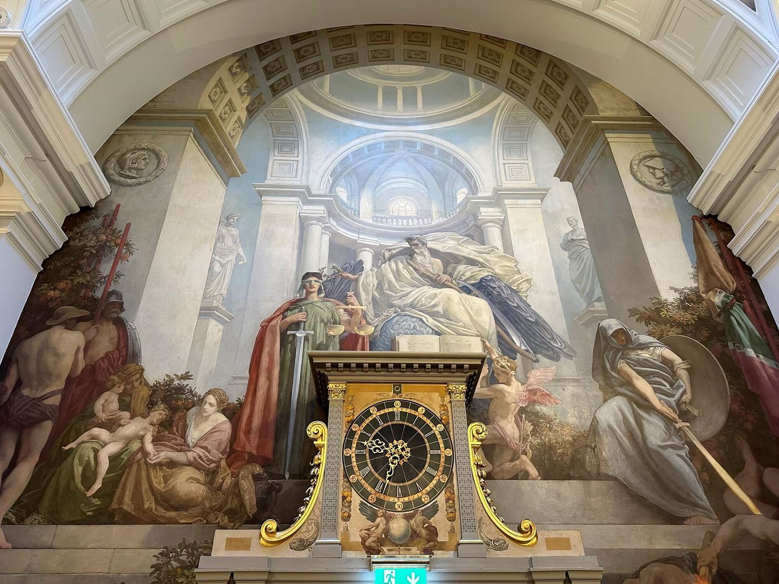 Photograph of a mural at Chartered Accountants' Hall