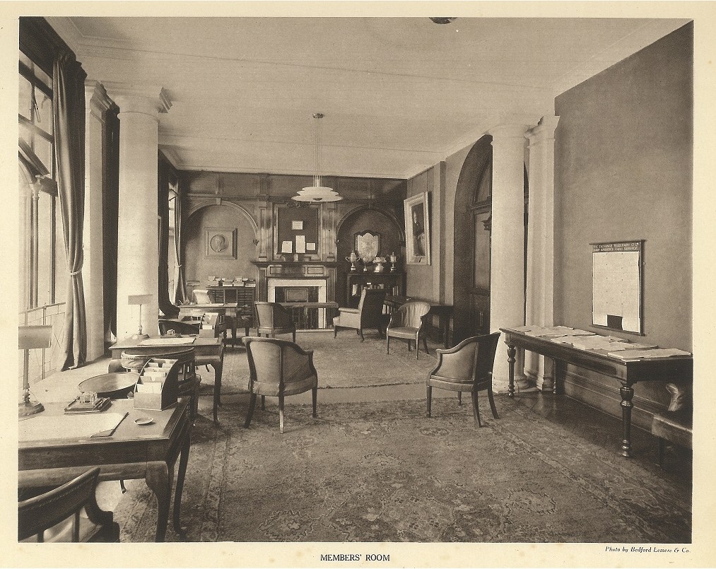 ICAEW Business Centre (formerly the Members' Room), photographed 1936