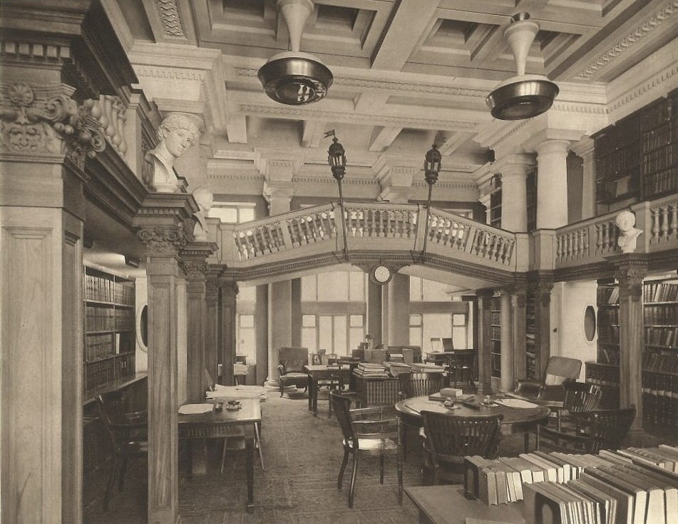 ICAEW Members' Room (formerly the Library), photographed 1936