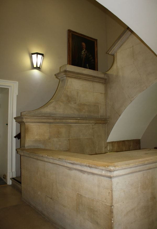 Photograph of the staircase between 3rd and 4th floors