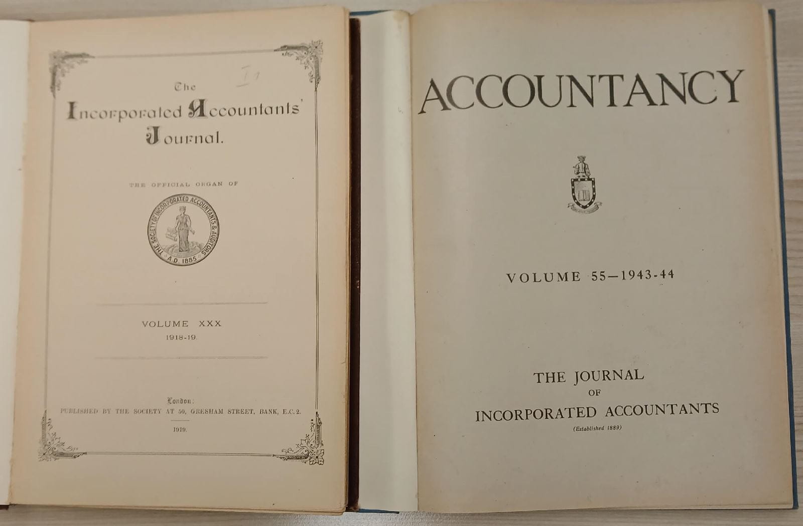 Front cover of two old books