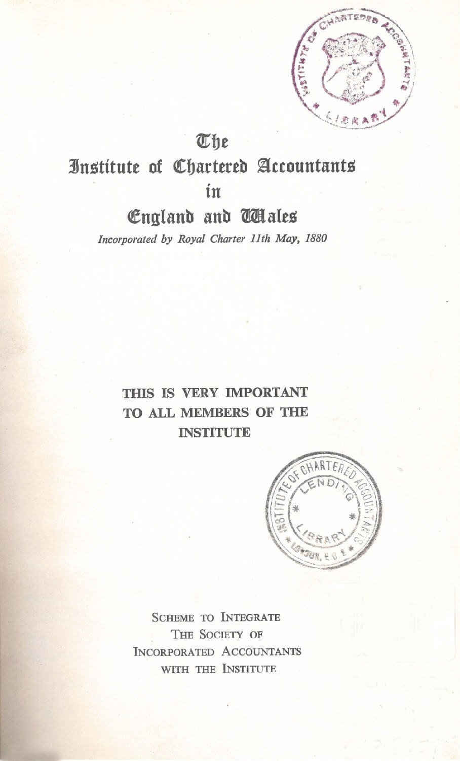 A picture of a booklet frontpage