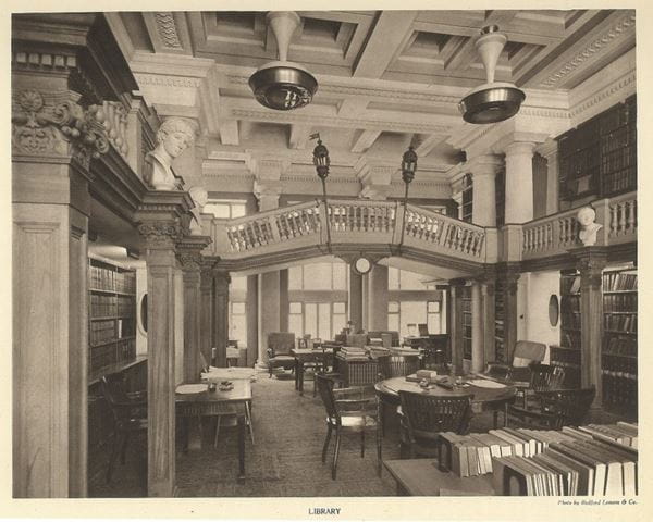 ICAEW Members' Room (formerly the Library), photographed 1936