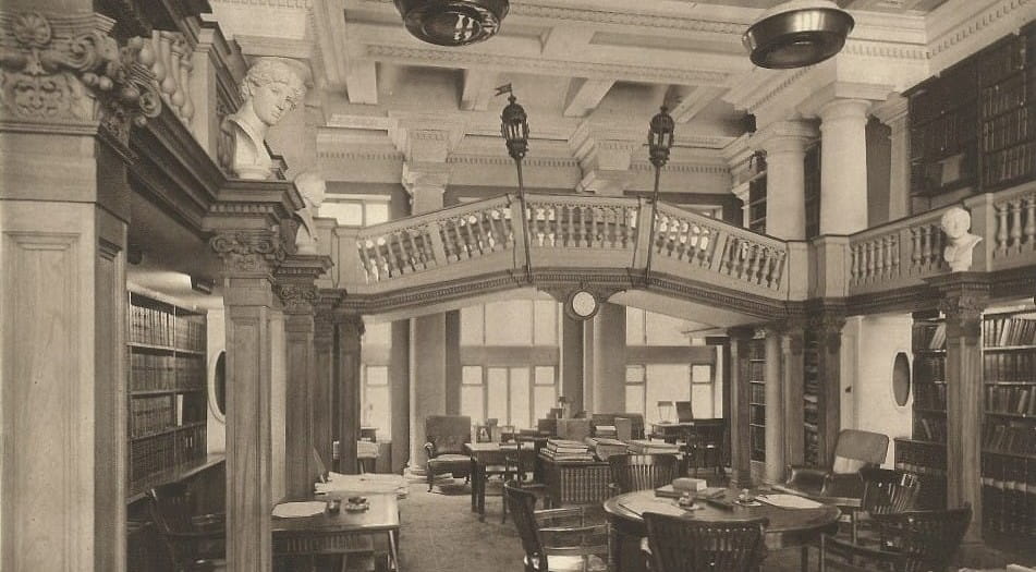 ICAEW Members' Room (formerly the Library), photographed 1936