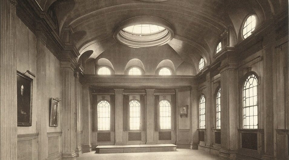ICAEW oak hall/auditorium, photographed 1936