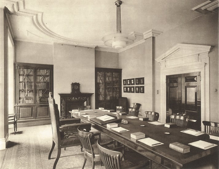 ICAEW Small Reception Room (formerly the Committee Room), photographed 1936