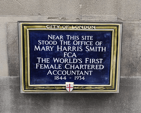 Image of a wall plaque to celebrate Mary Harris Smith