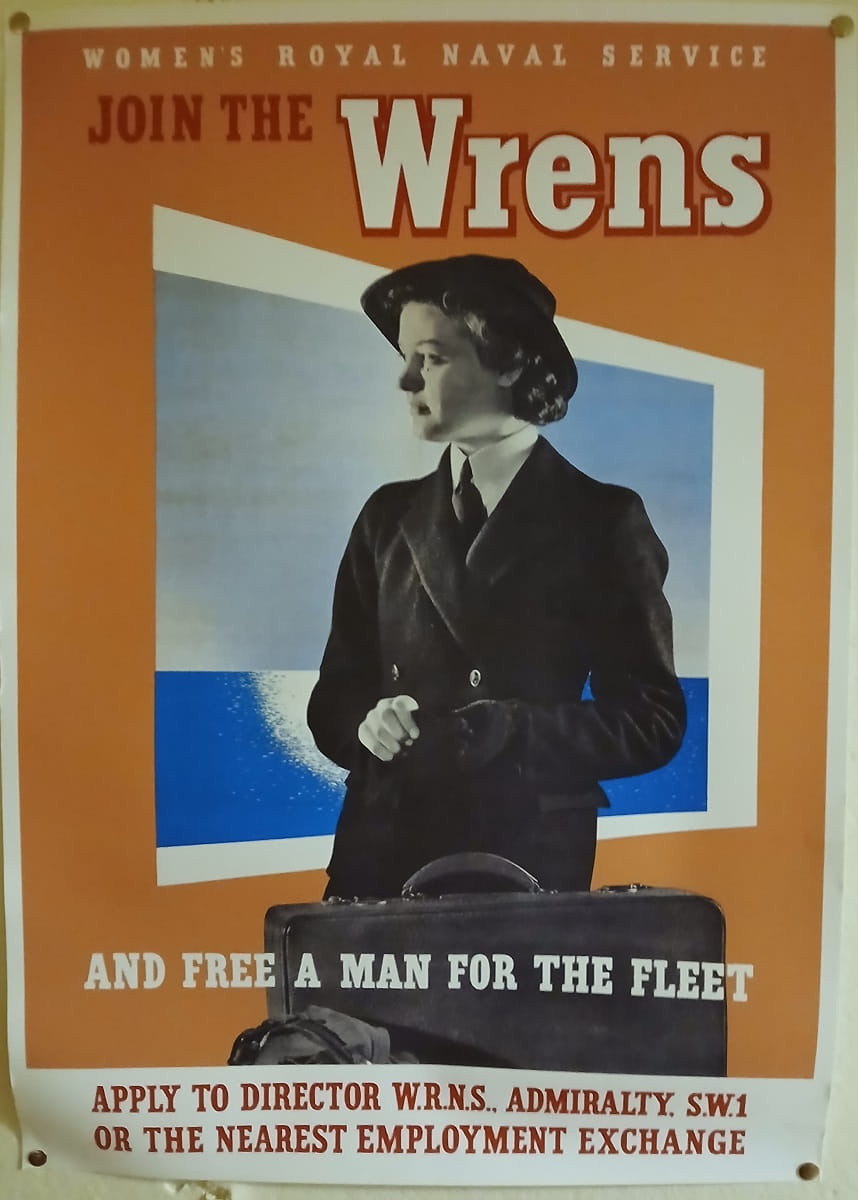 Photograph of a World War 2 proopaganda poster